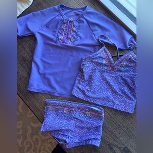 Cabana toddler 3T 3 piece swimsuit